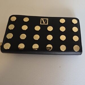 Victoria Secret Black and Gold Studded Women's Wallet